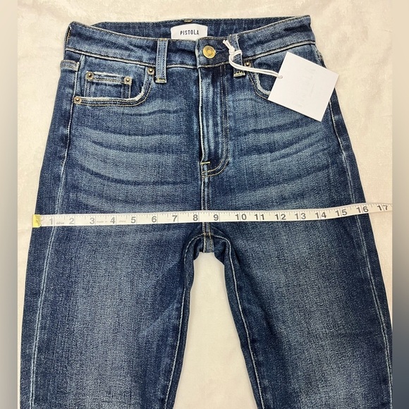 NWT Pistola Aline Aspire High Rise Skinny Stretch Denim Jeans Blue Size 26 - Picture 12 of 13